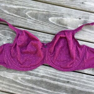 Rosa Faia By Anita Selma Bra 32I Pink Lace Underwire Unpadded Adjustable